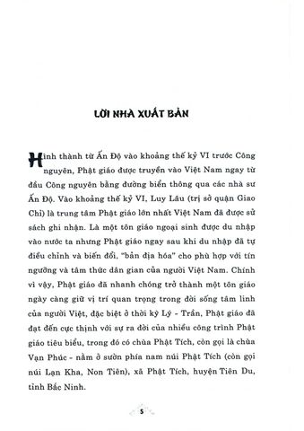  Phật Tích : Trung Tâm Phật Giáo Cổ Nhất Ở Việt Nam - Thượng tọa, TS. Thích Đức Thiện - ThS. Nguyễn Thái Bình (Đồng chủ biên) (CTQG) 