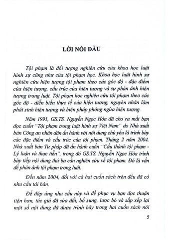  Tội Phạm Và Cấu Thành Tội Phạm  - GS.TS Nguyễn Ngọc Hòa 