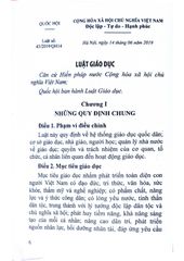 Luật Giáo Dục - Quốc hội