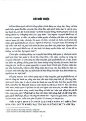 Pháp Luật Và Thực Tiễn Thực Hiện Pháp Luật Về Tiếp Công Dân, Giải Quyết Khiếu Nại, Tố Cáo Và Công Tác Thanh Tra  - PGS.TS. Nguyễn Thị Ngọc Hoa