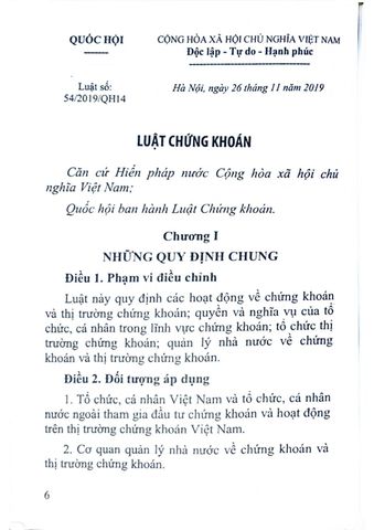  Luật Chứng Khoán (Lao Động) - Quốc hội 
