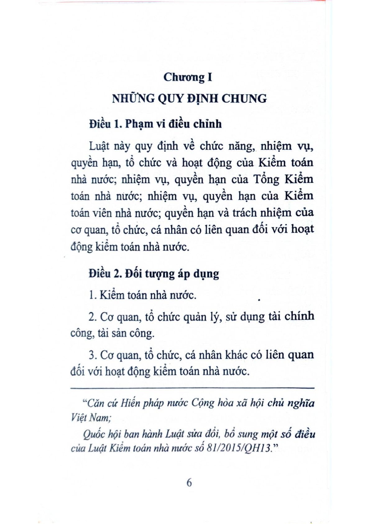 Luật Kiểm Toán Nhà Nước (Sửa Đổi, Bổ Sung Năm 2019) - Quốc hội