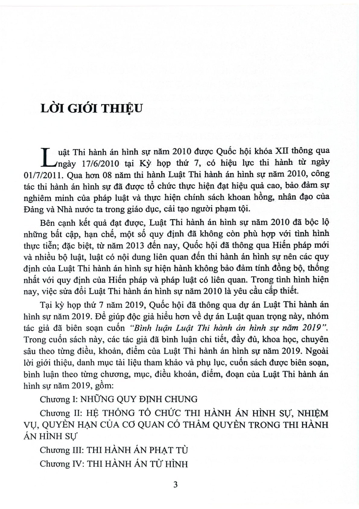 Bình Luận Luật Thi Hành Án Hình Sự Năm 2019 (Sách Chuyên Khảo) - Thượng tướng Lê Quý Vương