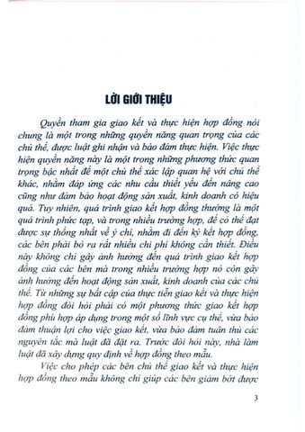  Pháp Luật Về Hợp Đồng Theo Mẫu Theo Quy Định Của Pháp Luật Hiện Hành  - TS. Trần Ngọc Hiệp 