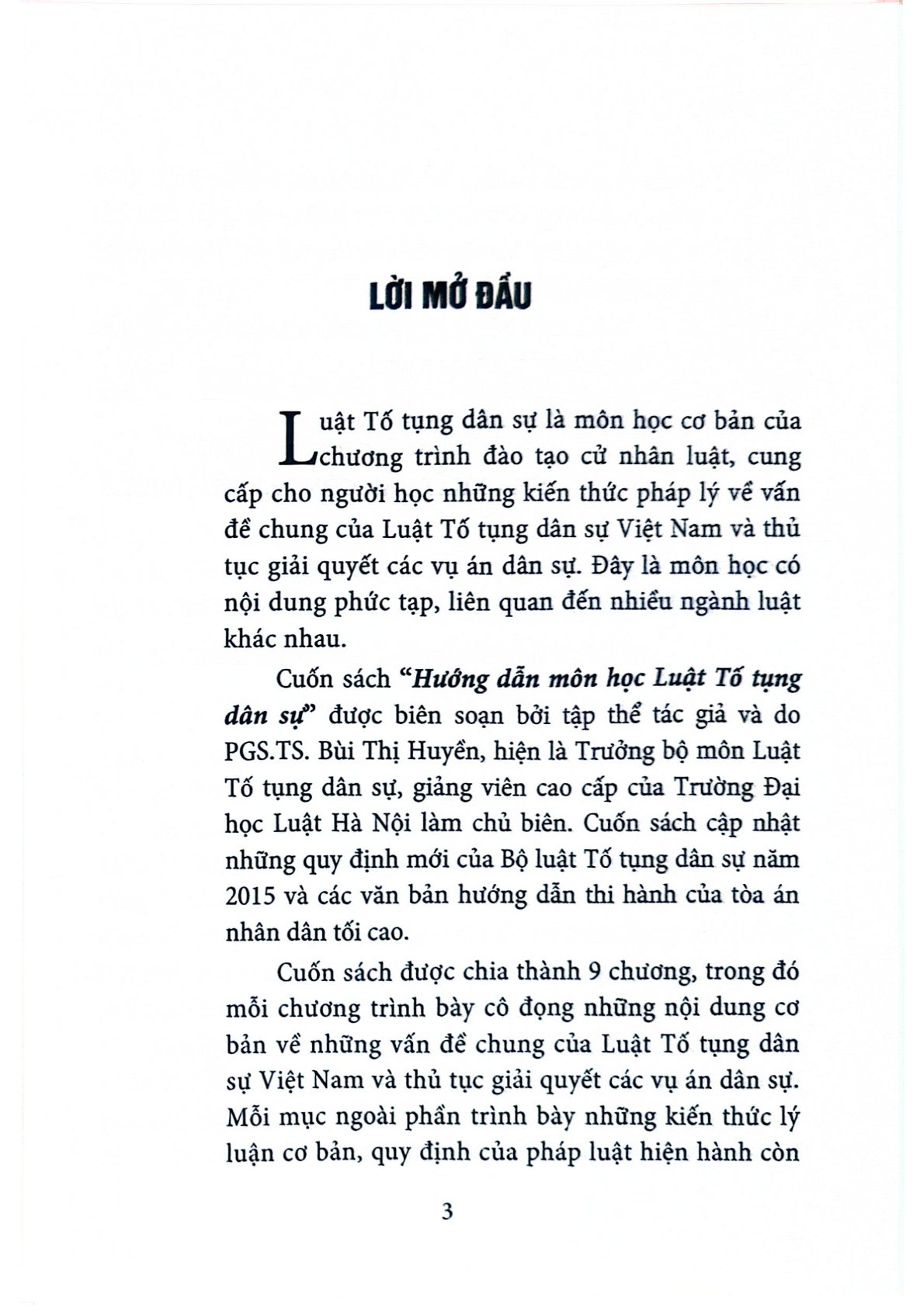 Hướng Dẫn Môn Học Luật Tố Tụng Dân Sự - PGS.TS. Bùi Thị Huyền