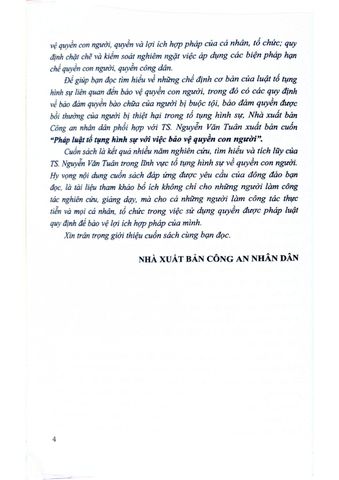  Pháp Luật Tố Tụng Hình Sự Với Việc Bảo Vệ Quyền Con Người  - TS. Nguyễn Văn Tuân 