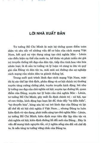  Vận Dụng Những Giá Trị Bền Vững Của Tư Tưởng Hồ Chí Minh Trong Bảo Vệ Nền Tảng Tư Tưởng Của Đảng - TS. Lê Trung Kiên 
(chủ biên) (XB 2024) 