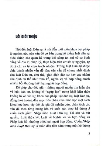  Nhập Môn Luật Dân Sự - Sách Chuyên Khảo  - PGS.TS Phùng Trung Tập
 - TS. Kiều Thị Thùy Linh 