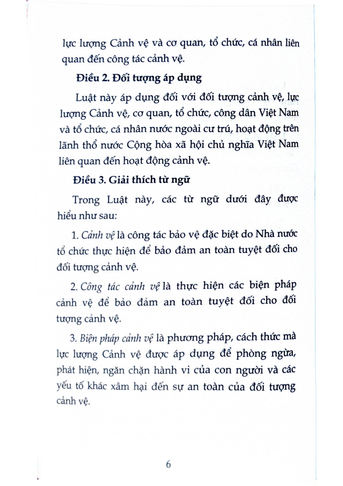 Luật Cảnh Vệ (Sửa Đổi, Bổ Sung Năm 2024) - Quốc Hội