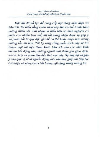  Soạn Thảo Hợp Đồng Hiệu Quả (Tuyển Tập) Hợp Đồng Chuyển Nhượng Quyền Sử Dụng Đất, Quyền Sở Hữu Nhà Ở Góc Nhìn Bên Nhận Chuyển Nhượng - ThS. Trần Chí Thành 