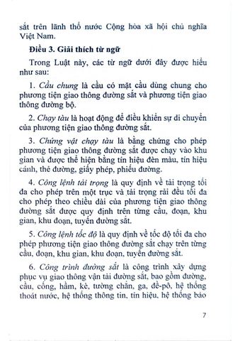  Luật Đường Sắt (Có Hiệu Lực Thi Hành Từ Ngày 01/7/2018) - Quốc Hội 