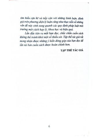  Hướng Dẫn Ôn Tập Luật Môi Trường - PGS.TS. Vũ Thị Duyên Thủy (Chủ biên) 