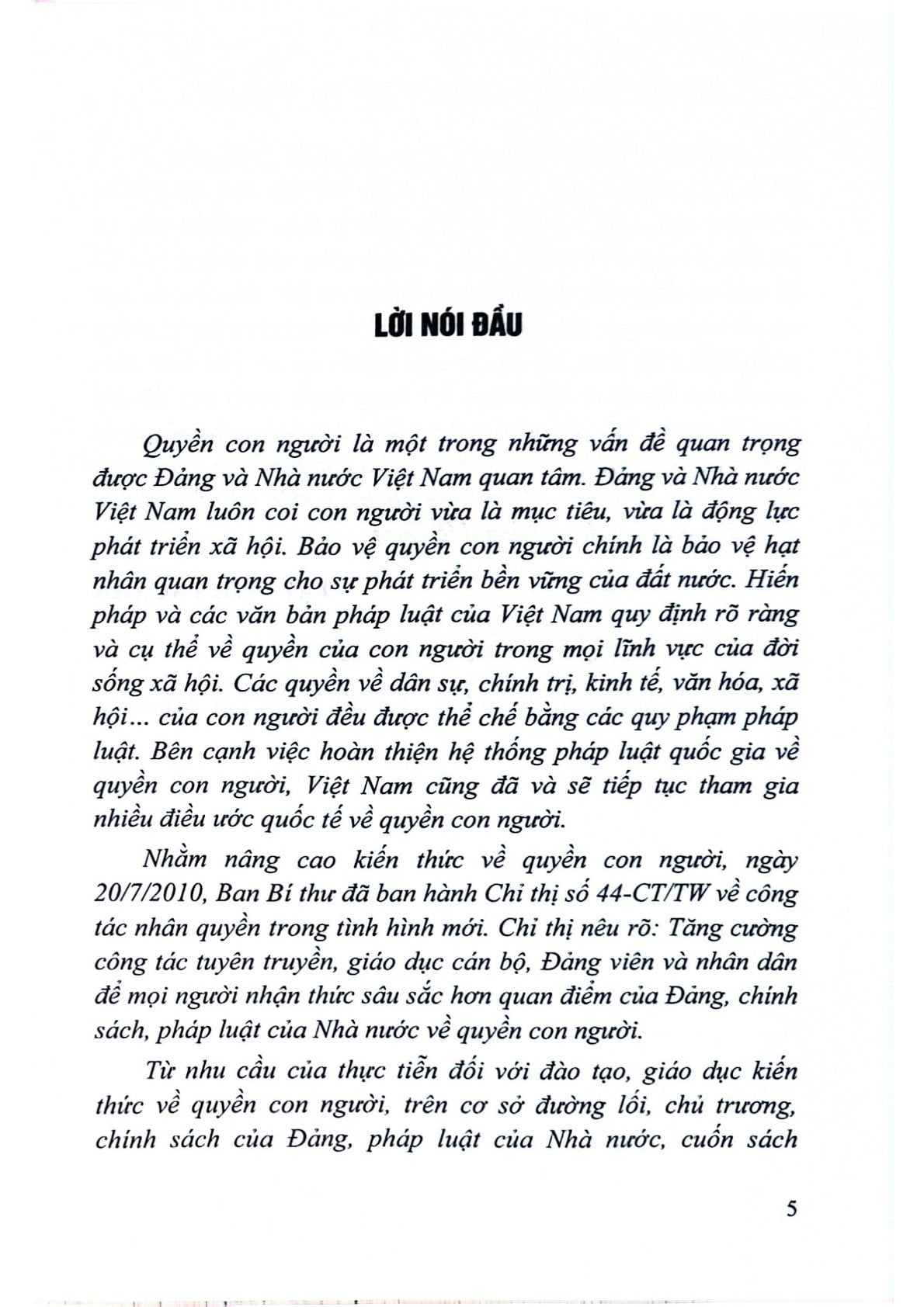 Quyền Con Người Trong Pháp Luật Quốc Tế Và Pháp Luật Việt Nam - PGS.TS.Nguyễn Thị Kim Ngân-TS.GVC.Chu Mạnh Hùng