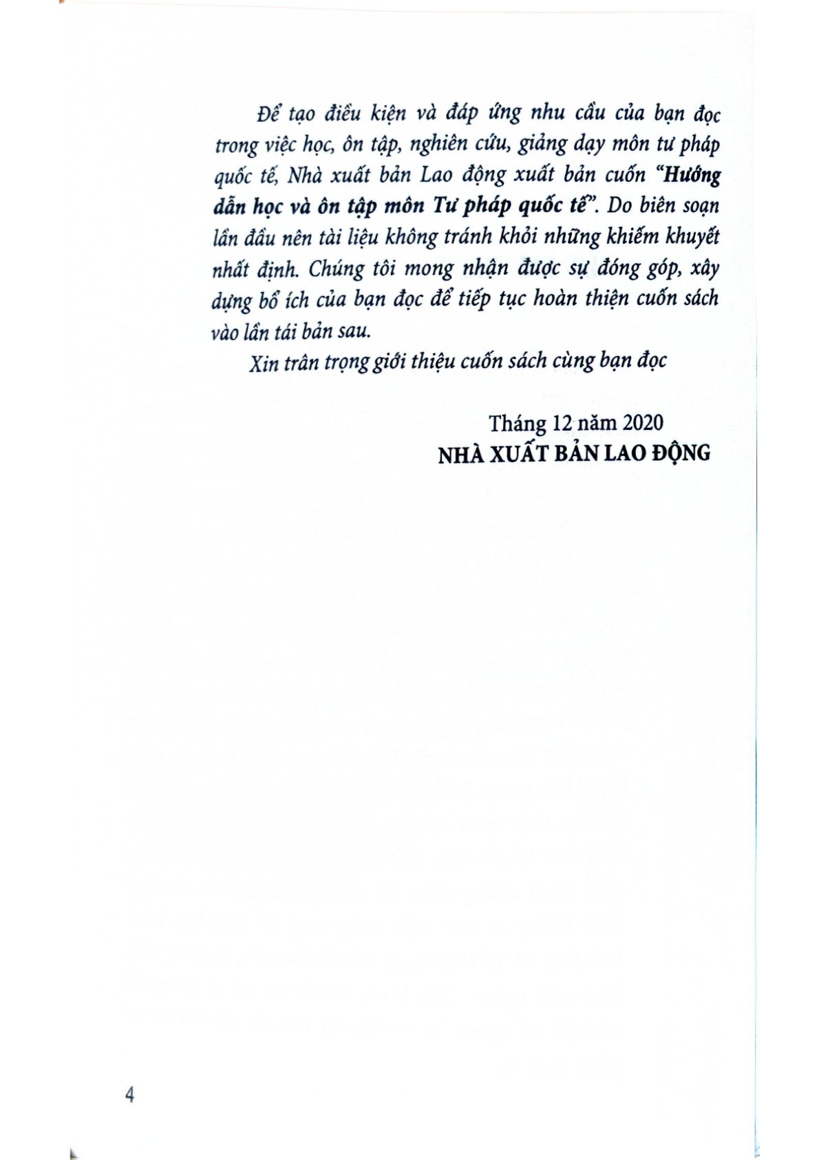 Hướng Dẫn Học Và Ôn Tập Môn Tư Pháp Quốc Tế - TS.GVC.Nguyễn Hồng Bắc