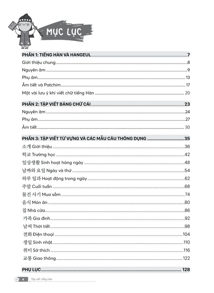 Tập viết Tiếng Hàn - Luyện viết chữ đẹp như người Hàn
