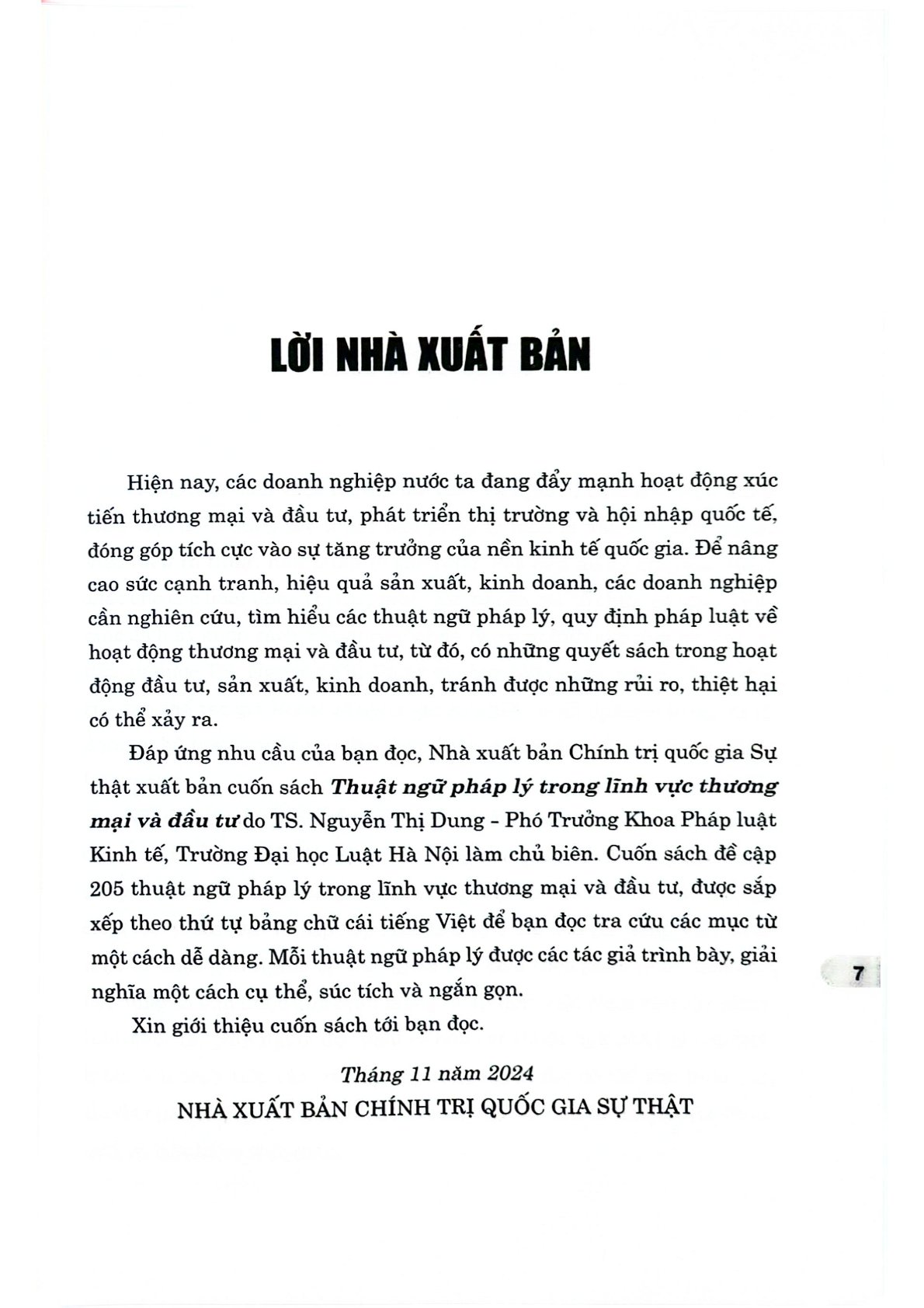 Thuật Ngữ Pháp Lý Trong Lĩnh Vực Thương Mại Và Đầu Tư - TS Nguyễn Thị Dung (CTQG)