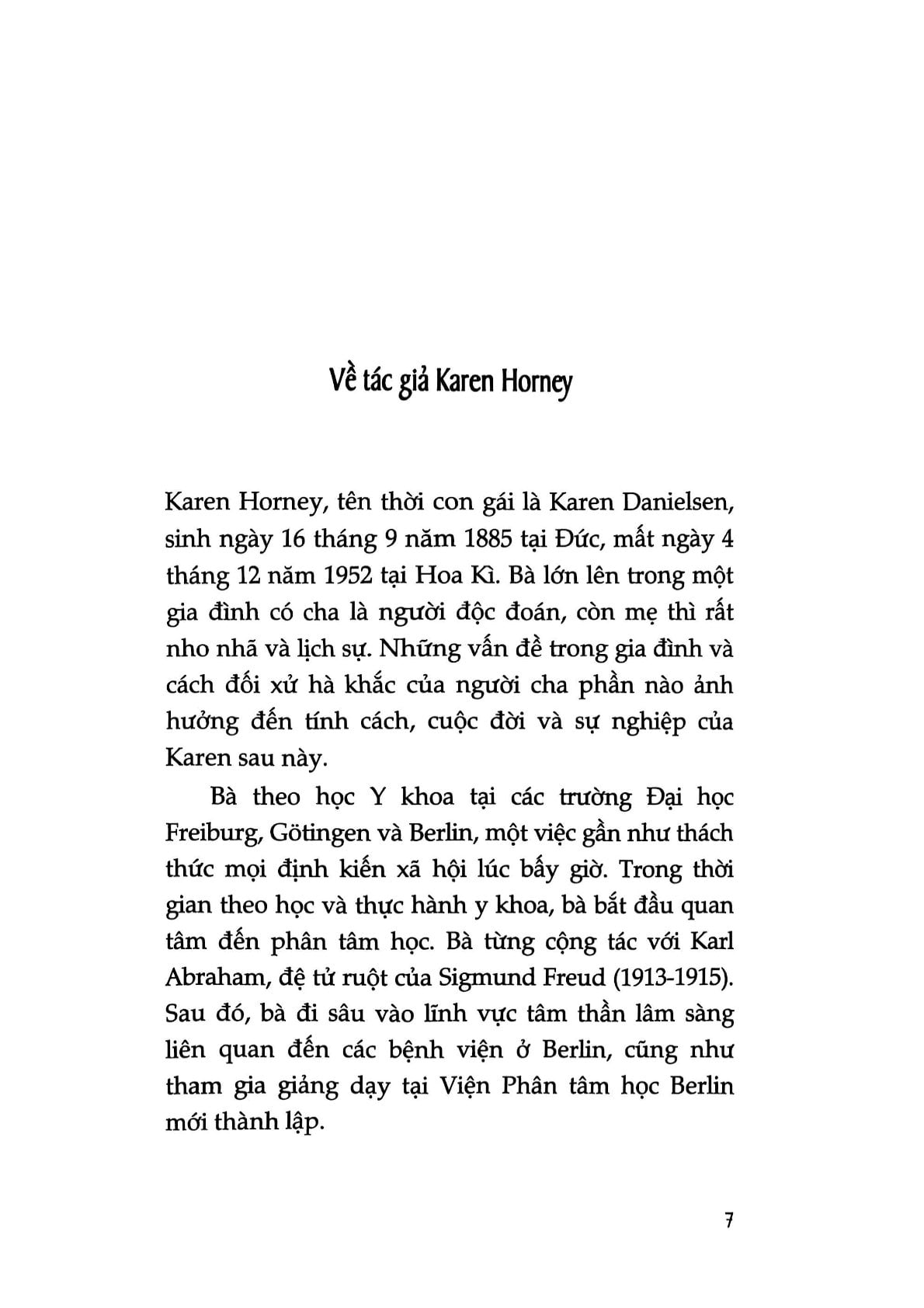 Tự Nghiệm - Karen Horney
