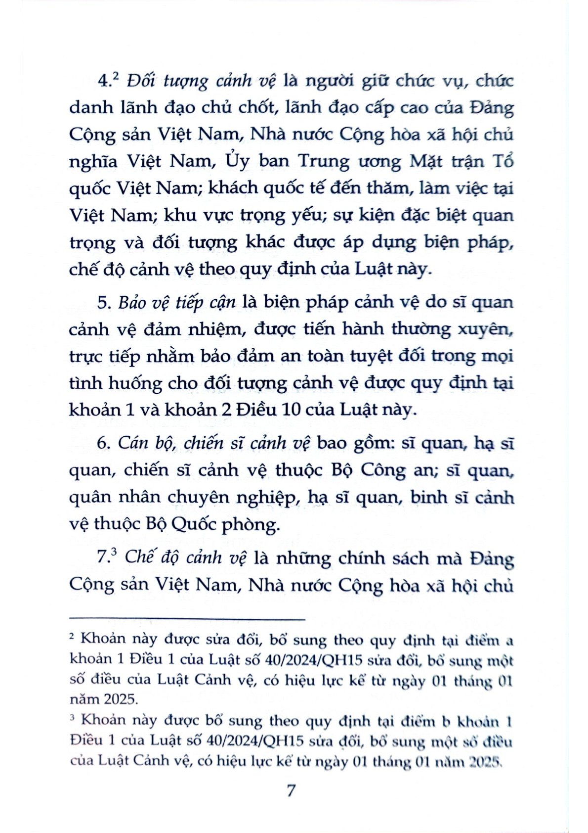 Luật Cảnh Vệ (Sửa Đổi, Bổ Sung Năm 2024) - Quốc Hội