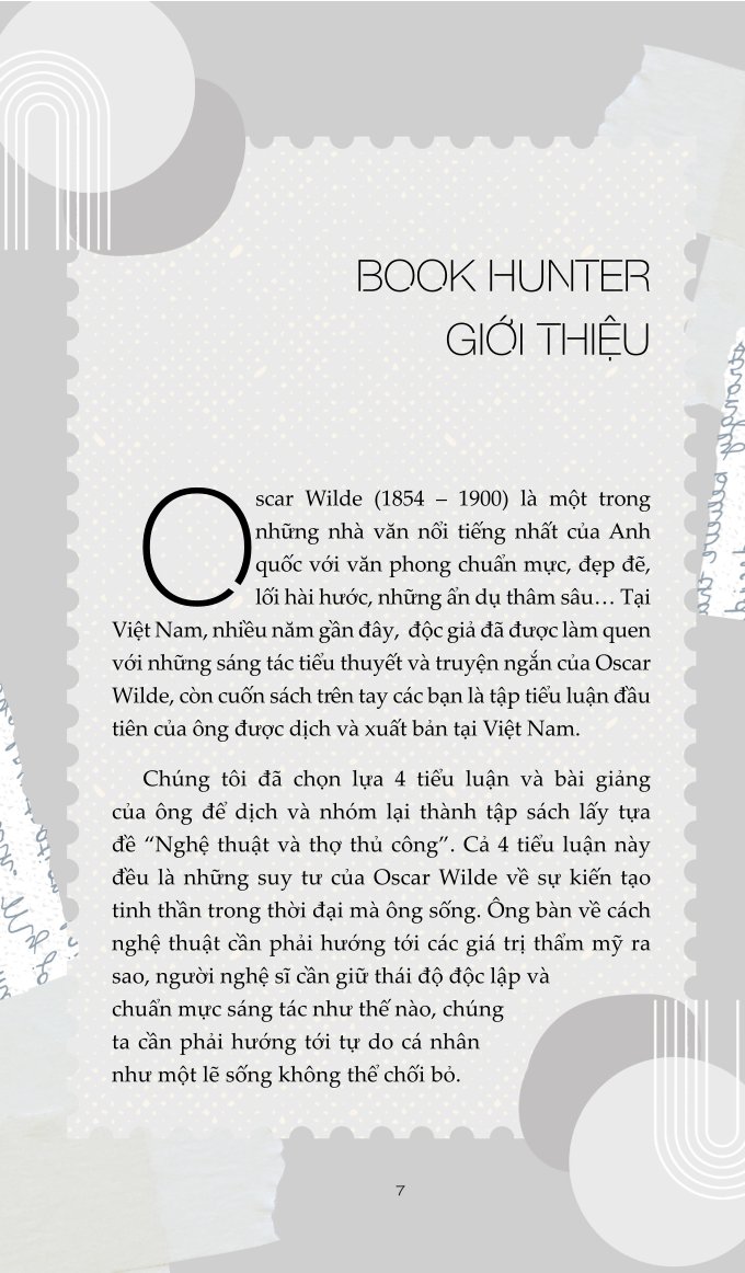 Nghệ Thuật Và Thợ Thủ Công (Tái Bản 2024) - Oscar Wilde