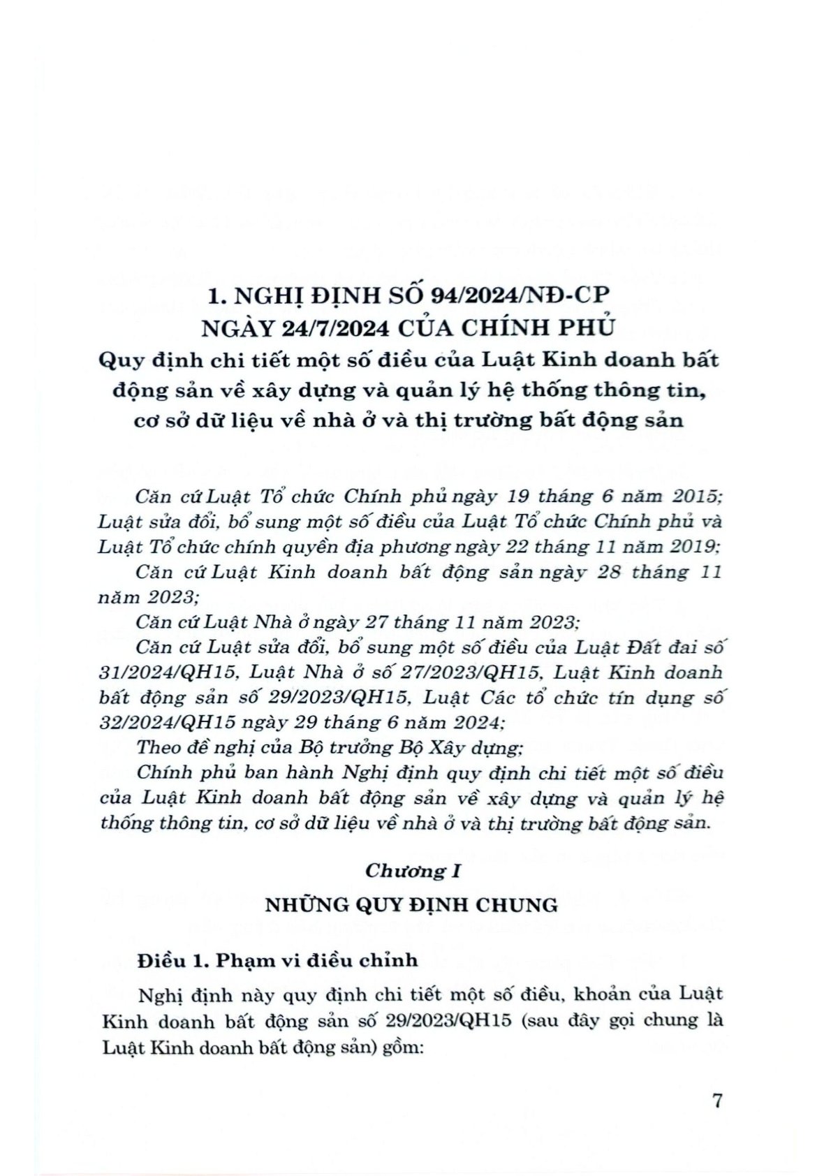 Các Văn Bản Hướng Dẫn Thi Hành Luật Kinh Doanh Bất Động Sản Năm 2023 (Sửa Đổi, Bổ Sung Năm 2024) - Quốc hội (CTQG)