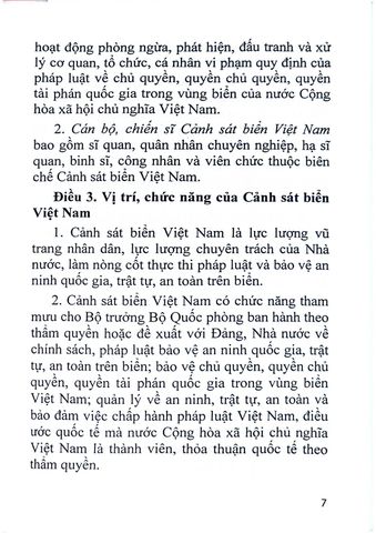  Luật Cảnh Sát Biển Việt Nam - Quốc Hội 