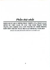 Pháp Luật Hình Sự Việt Nam Về Các Tội Xâm Phạm Tính Mạng, Sức Khỏe Của Con Người - TS.Đỗ Đức Hồng Hà (Chủ Biên)