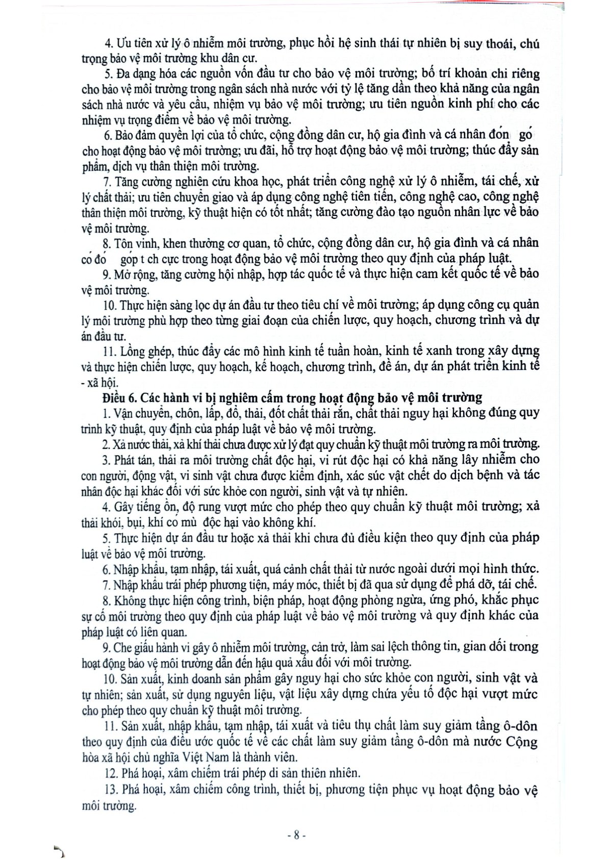 Luật Bảo Vệ Môi Trường Và Văn Bản Hướng Dẫn Thi Hành - Quốc Hội