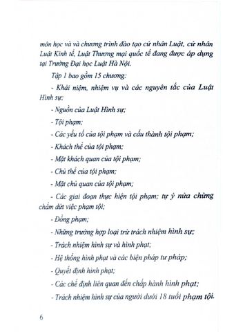  Hướng Dẫn Môn Học Luật Hình Sự - Tập 1 (Phần Chung)  - PGS.TS. Cao Thị Oanh 