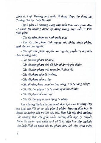  Hướng Dẫn Môn Học Luật Hình Sự - Tập 2 (Phần Các Tội Phạm)  - PGS.TS. Cao Thị Oanh 
