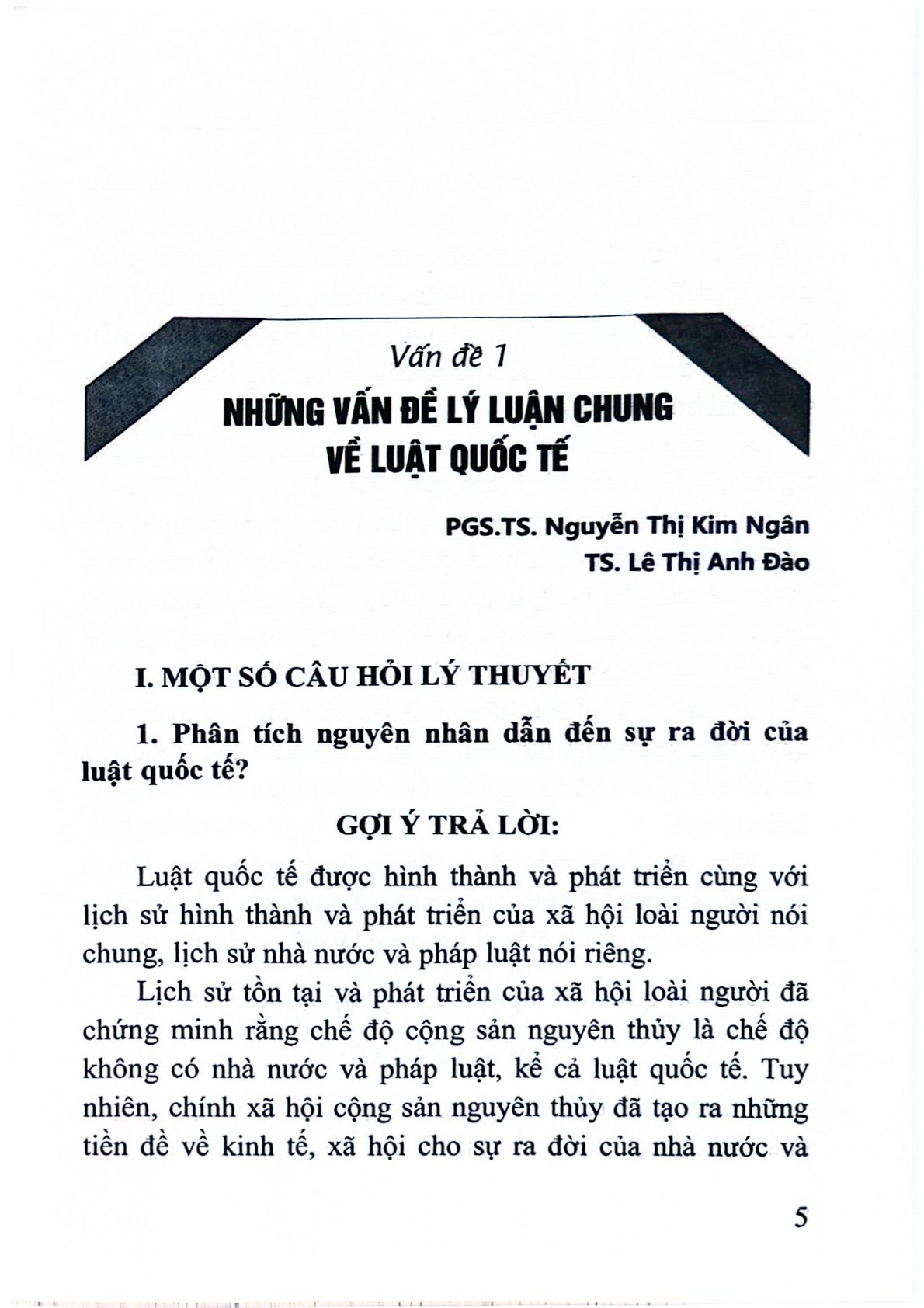 Hướng Dẫn Môn Học Công Pháp Quốc Tế  - TS. Nguyễn Thị Hồng Yến - TS. Lê Thị Anh Đào