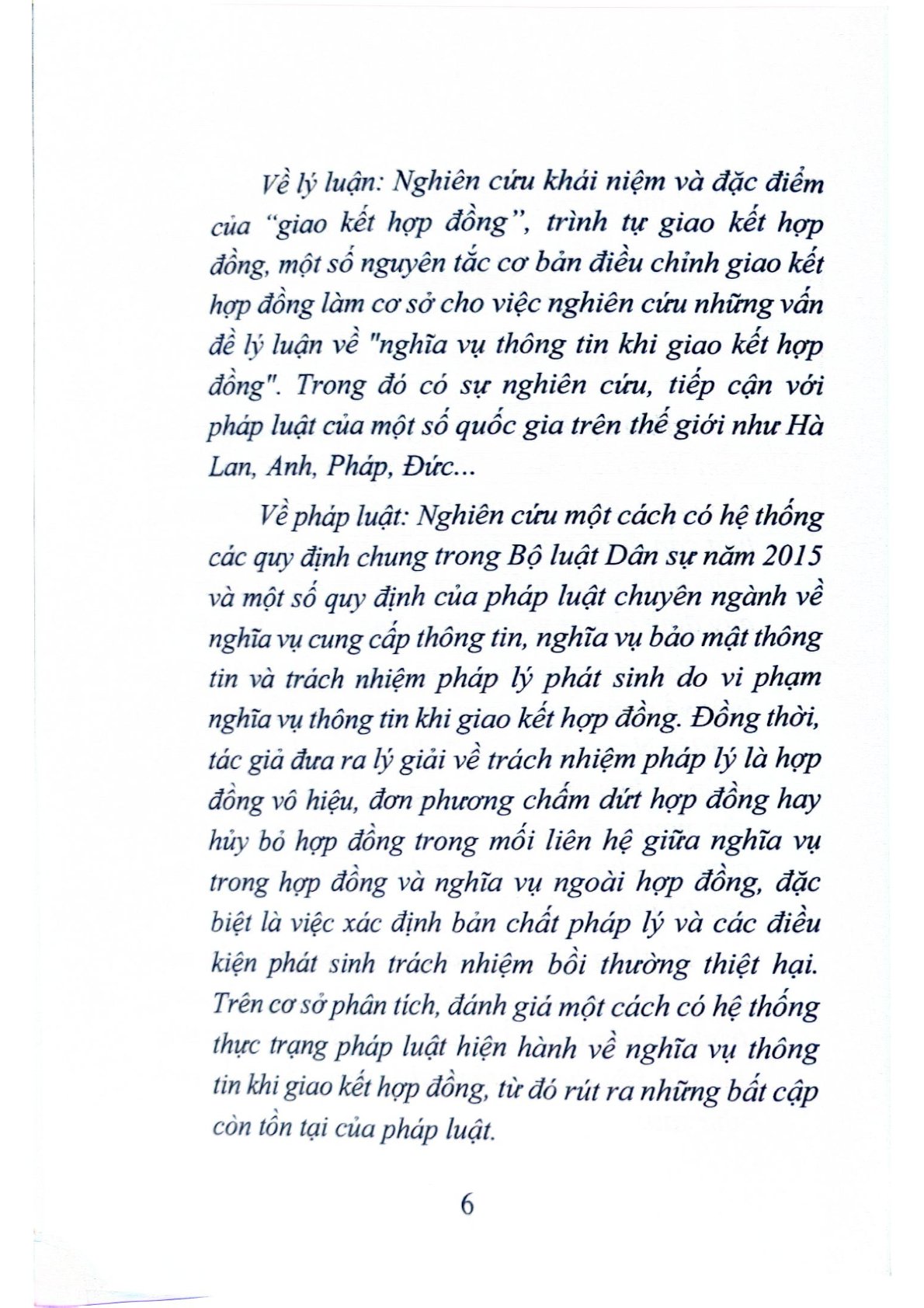 Pháp Luật Về Nghĩa Vụ Thông Tin Khi Giao Kết Hợp Đồng Ở Việt Nam Hiện Nay  - TS.Đỗ Thị Hoa
