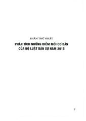 Bộ Luật Dân Sự Năm 2005 Và 2015 Phân Tích – Đối Chiếu - Trương Hồng Quang, Nguyễn Bích Loan (CTQG)