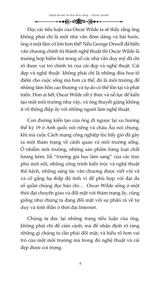 Nghệ Thuật Và Thợ Thủ Công (Tái Bản 2024) - Oscar Wilde