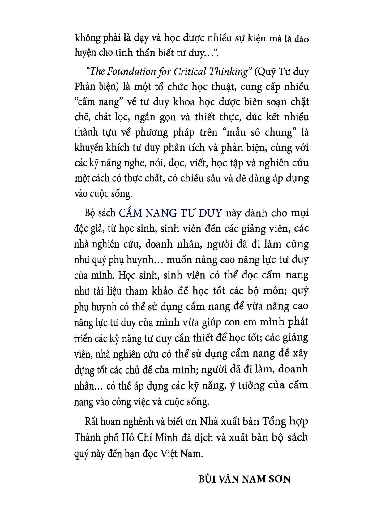 Cẩm Nang Tư Duy Đặt Câu Hỏi Bản Chất - Richard Paul, Linda Elder