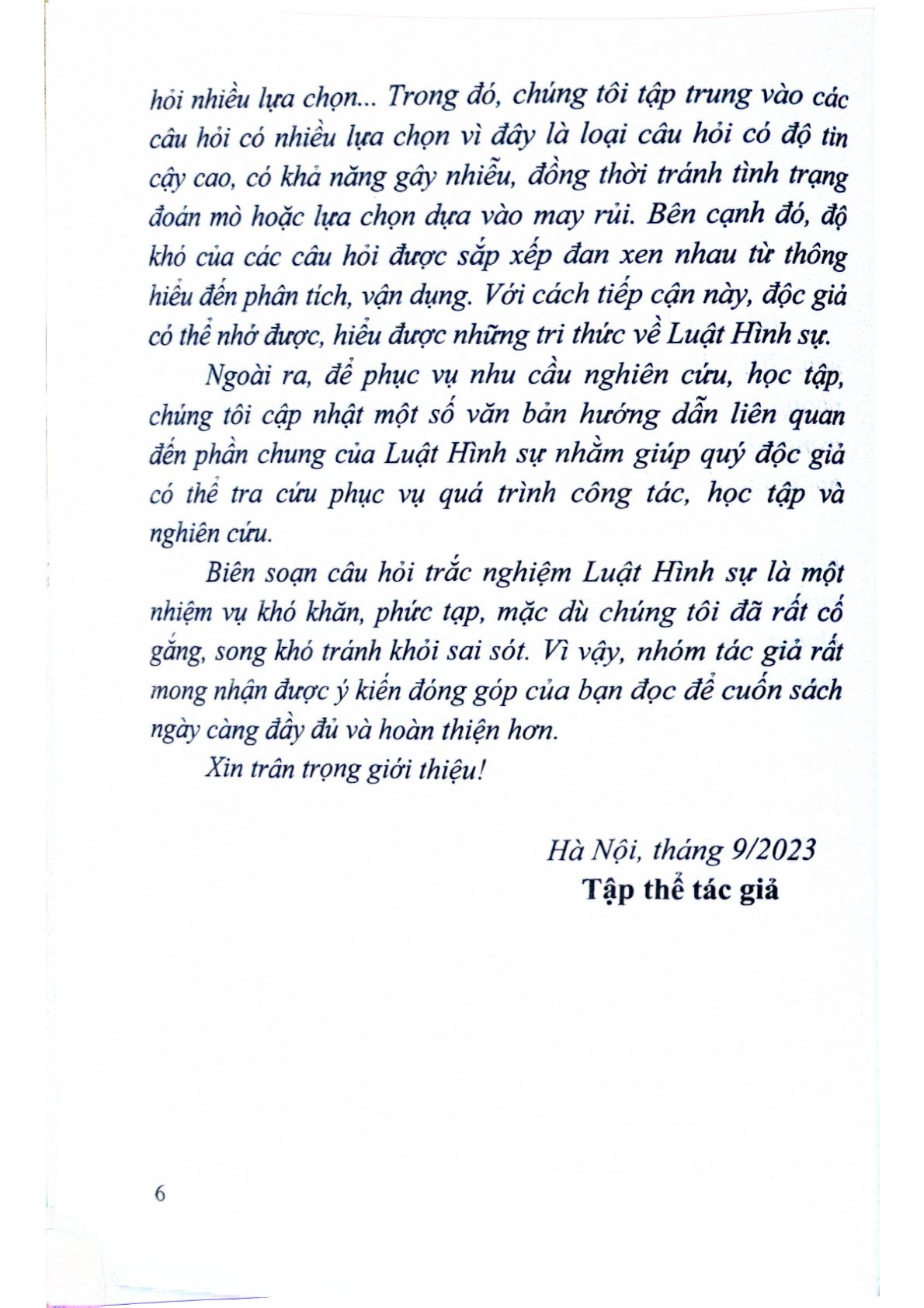 Trắc Nghiệm Luật Hình Sự Việt Nam (Phần Chung)  - TS.Đỗ Lường Thiện