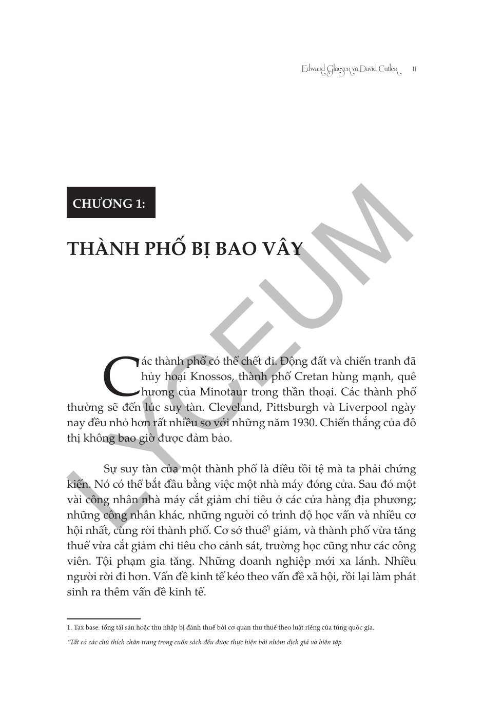 Sinh Tồn Của Đô Thị - Edward Glaeser & David Cutler