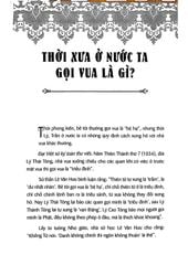 Vua Chúa Việt Và Những Điều Chưa Biết - Lê Tiên Long