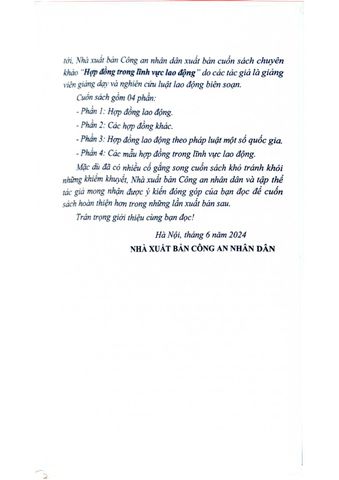  Hợp Đồng Trong Lĩnh Vực Lao Động (Sách Chuyên Khảo) - PGS.TS.Trần Thị Thúy Lâm
TS. Đỗ Thị Dung 