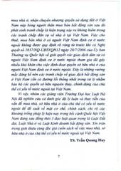 Quyền Sở Hữu Nhà Ở Của Chủ Thể Có Yếu Tố Nước Ngoài Tại Việt Nam  - TS.Trần Quang Huy