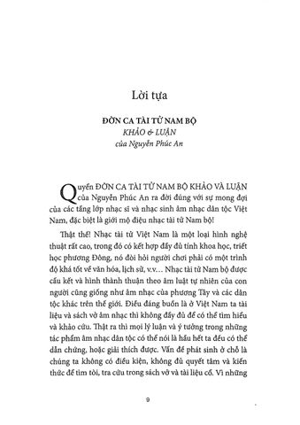  Đờn Ca Tài Tử Nam Bộ - Khảo & Luận - Nguyễn Phúc An 