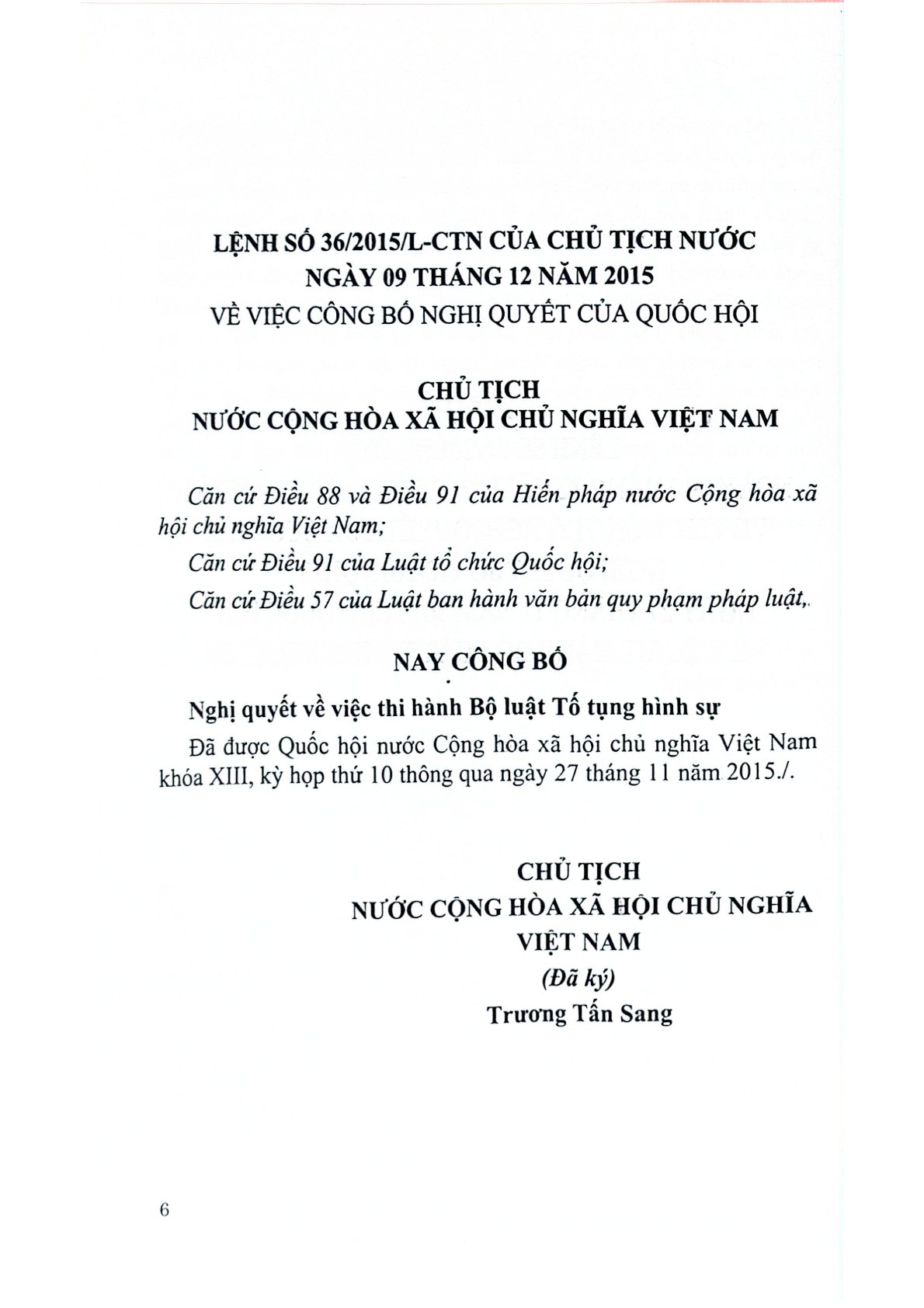 So Sánh Bộ Luật Tố Tụng Hình Sự 2003 Và 2015  - TS.Đỗ Đức Hồng Hà  ( Chủ biên)