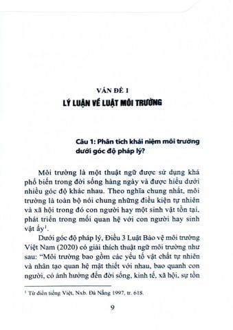  Hướng Dẫn Ôn Tập Luật Môi Trường - PGS.TS. Vũ Thị Duyên Thủy (Chủ biên) 