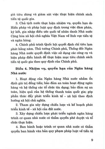  Luật Ngân Hàng Nhà Nước Việt Nam (Hiện Hành) (Sửa Đổi, Bổ Sung 2022) - Quốc hội (XB 2024) 