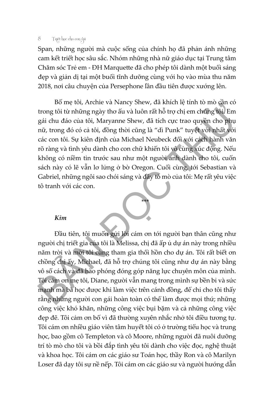 Triết Học Cho Con Gái - Melissa M. Shew & Kimberly K. Garchar