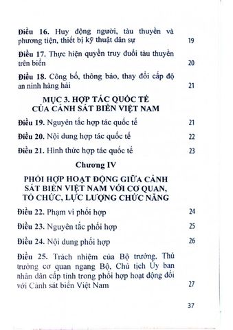  Luật Cảnh Sát Biển Việt Nam - Quốc Hội 