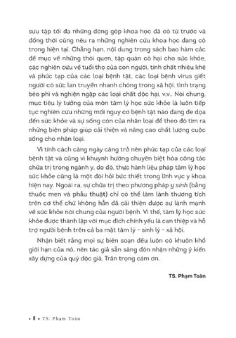  Tâm Lý Học Sức Khỏe - TS Phạm Toàn 