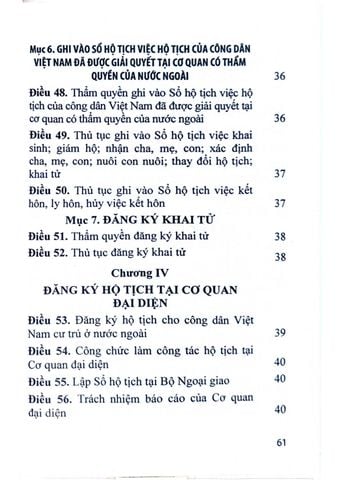  Luật Hộ Tịch  - Quốc hội 