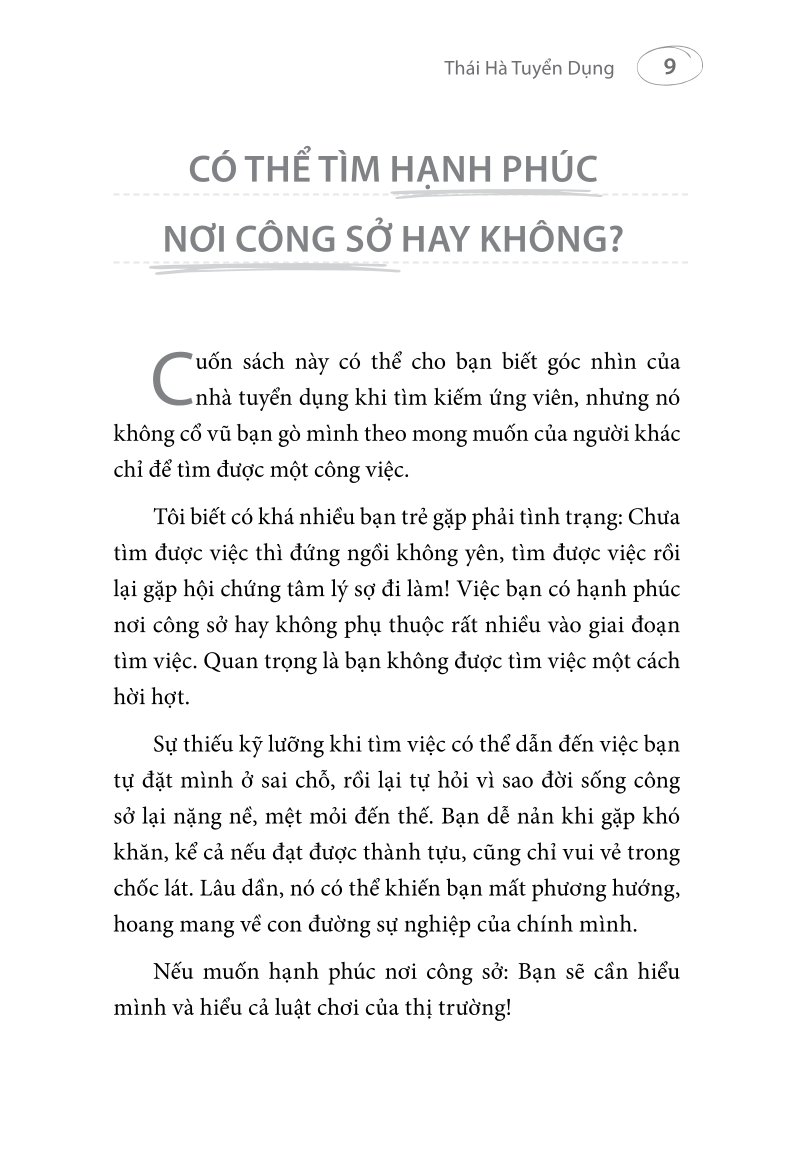 Tìm Việc Đúng Cách Không Cần Luồn Lách - Thái Hà Tuyển Dụng