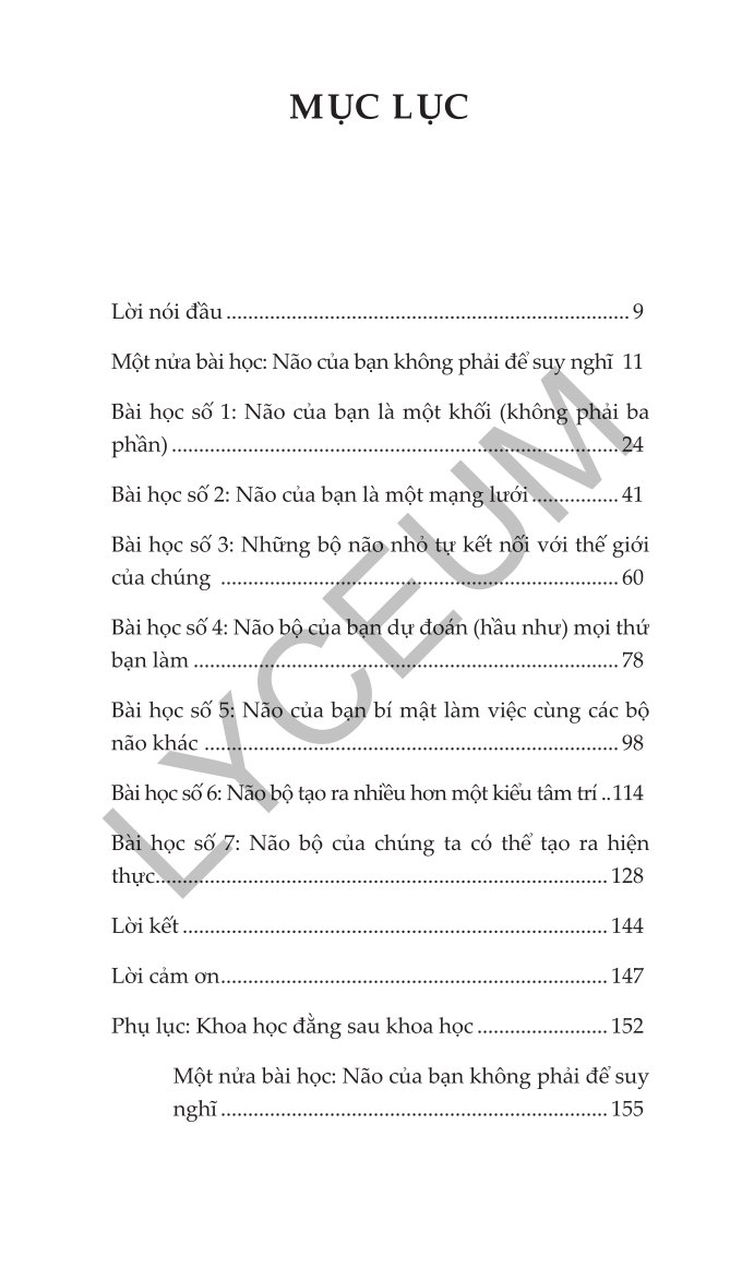 7 Bài Học Rưỡi Về Não Bộ - Lisa Feldman Barrett