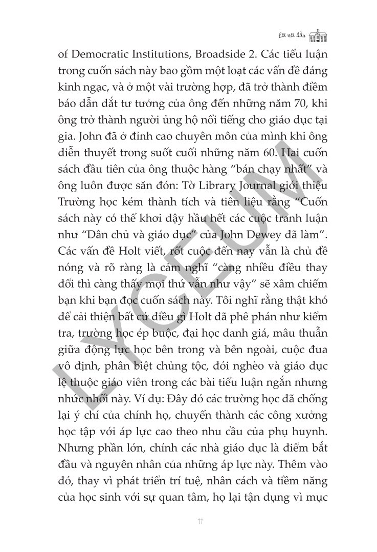 Trường Học Kém Thành Tích - John Holt